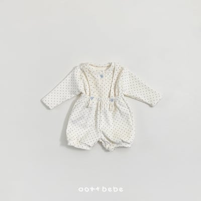 Oottbebe05｜(0m-12m) 波點/豹紋上衣吊帶褲套裝4