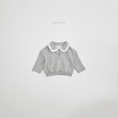 bebe nine35  (65-115) 3色蕾絲荷葉有領上衣21