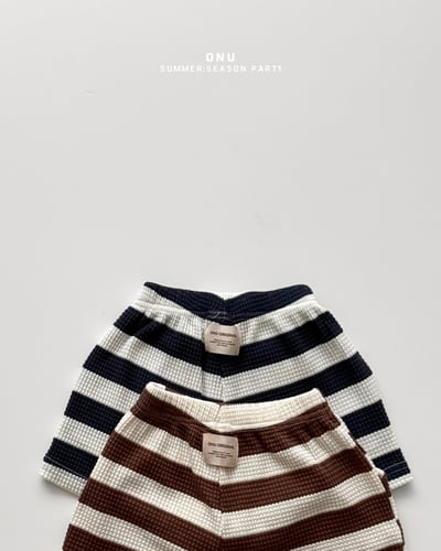 onu30｜(70cm-115cm) 華夫格條紋短褲4