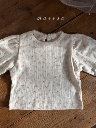 Marron06｜(1y-6y) 公主袖滾邊上衣3