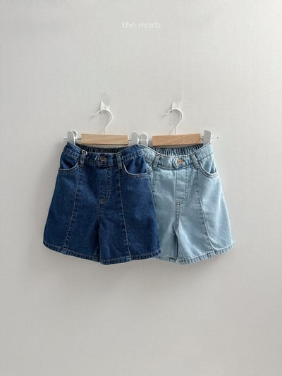 MiniRobe23｜(70-110) 壓紋牛仔短褲1