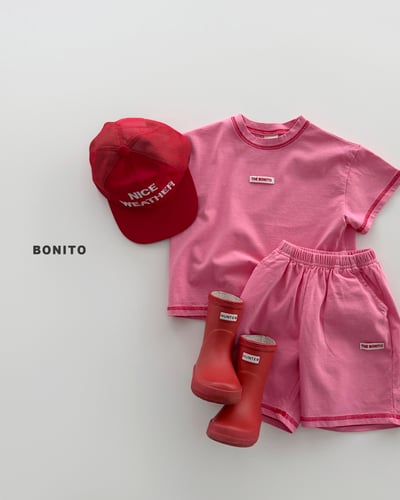 Bonito32｜(75cm-125cm) 3色標籤簽名縫線套裝4