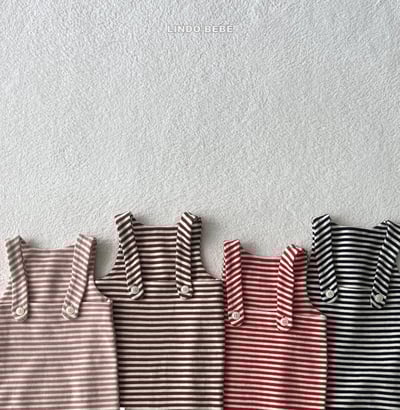 Lindo12｜(3m-18m) 條紋吊帶背心連身衣12