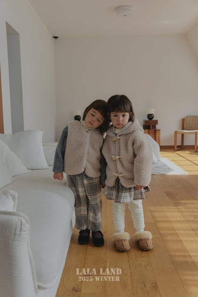 lala land53｜(75cm-120cm) 2色牛角扣刷毛連帽外套17