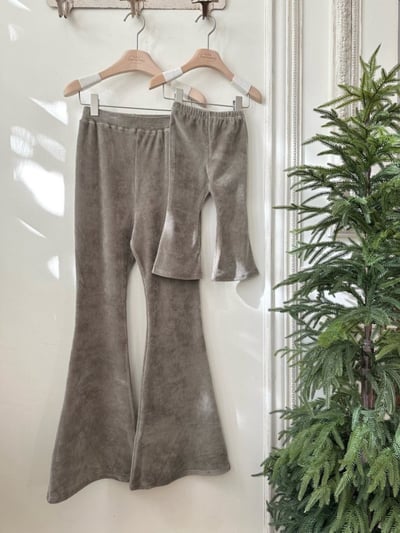 MONBEBE47｜(1y-8y-mom) 燈芯絨絨喇叭褲9