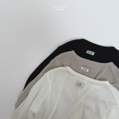 Lindo10｜(80-125) 坑條開襟外套3