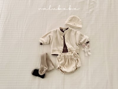 Valubebe04｜(65-90) 側開扣素面上衣7