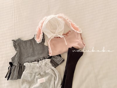 Valubebe59｜(65-90) 蕾絲花邊小兔帽子9