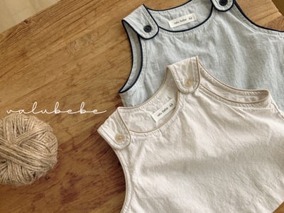 Valubebe 37｜(65-90cm) 鈕釦邊線背心5