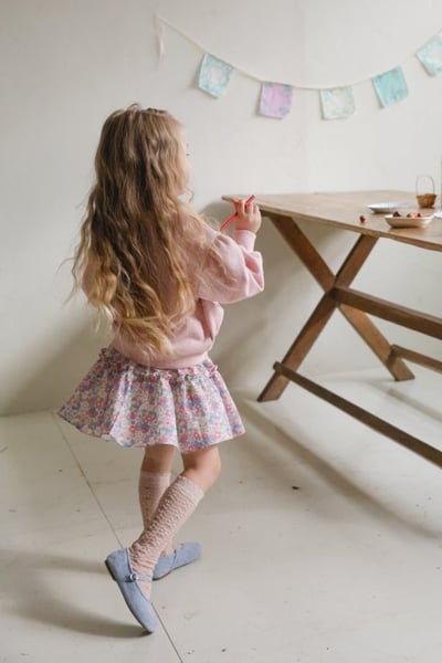 FLO51｜(75-140) 2色鬱金香棉裙14