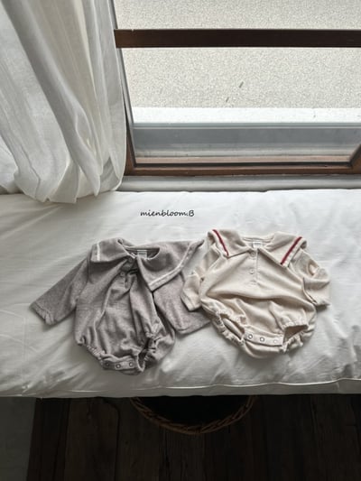 Bloom.b04｜(0m-24m) 水手翻領包屁衣3