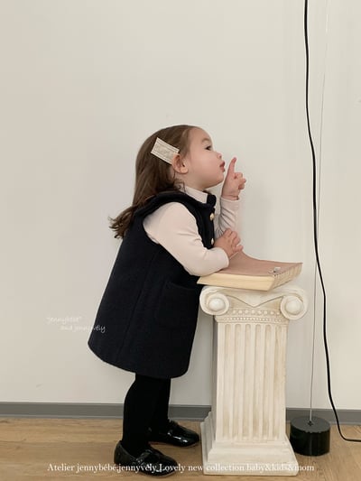 JE 591｜(73-110cm)  素色中領上衣4