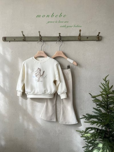 MONBEBE47｜(1y-8y-mom) 燈芯絨絨喇叭褲4