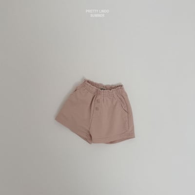 Lindo20｜(80-125) 鈕扣棉質短褲5