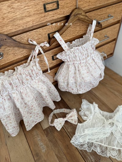 Marron51｜(1y-6y) 夏日碎花薄紗洋裝12