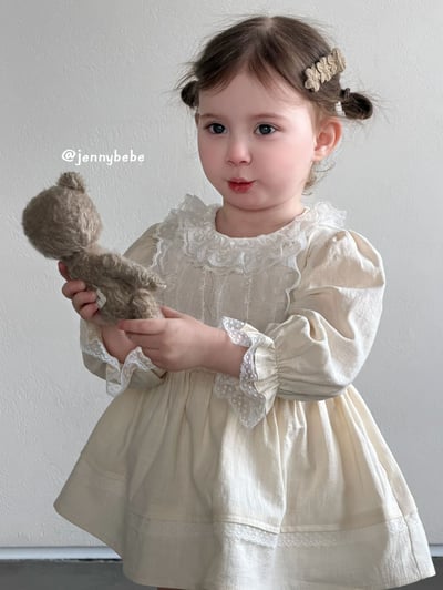 JE734｜(66-90cm) 蕾絲花邊包屁洋裝5