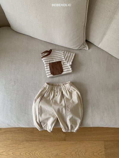 Bebe holic03｜(3m-18m) 簡約亞麻褲14