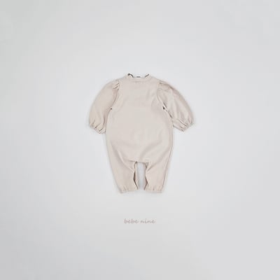 bebe nine54 (55cm-85cm) 2色捲邊領蕾絲標連身衣6