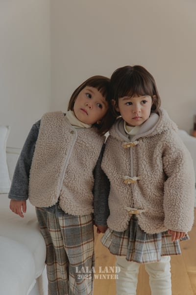 lala land51｜(75cm-120cm) 3色法蘭絨學院格紋褲裙7