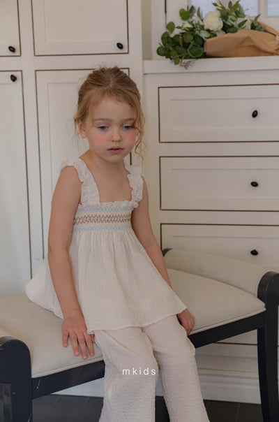 M-KIDS20｜(65-115cm) 荷葉抓皺滾邊套裝15