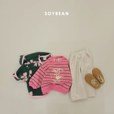 Soybean32｜(75cm-118cm) 抓絨蝴蝶結印花開襟外套18