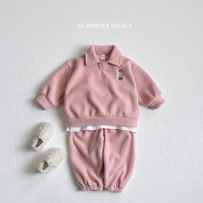 vivid92｜(78cm-125cm) 磨毛小熊休閒套裝15