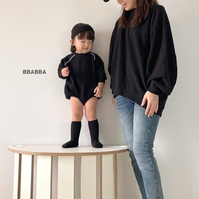 BBABBA07｜(60cm-83cm-mom) 2色休閒簡約包屁衣/休閒上衣11