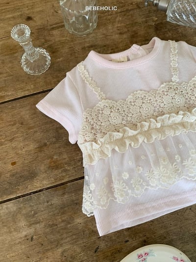 Bebe holic44｜(3m-18m) 背心蕾絲上衣7
