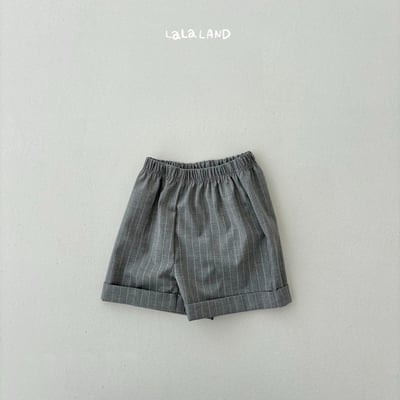 lala land51｜(75-120cm) 2色經典捲邊條紋短褲25