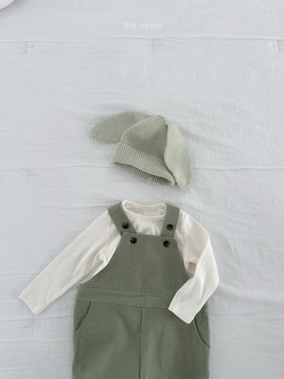 MiniRobe53｜(70-110) 簡約吊帶直筒褲8