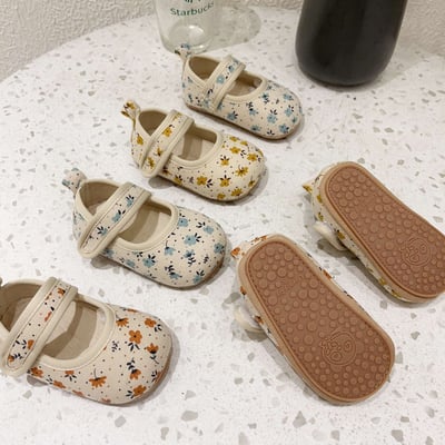 碎花棉布學步鞋9