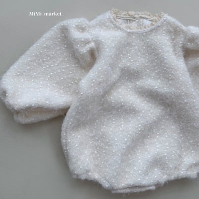 mimi market22 (65-85cm)  絨毛點點包屁衣2