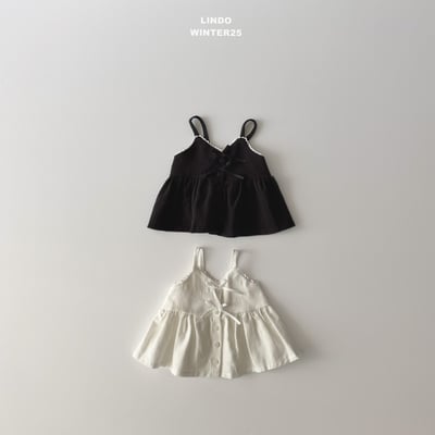 Lindo47｜(80cm-125cm) 荷葉邊肩帶背心7