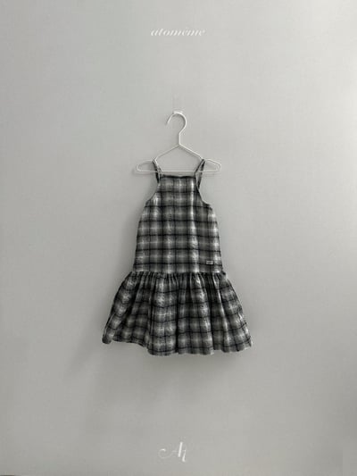 Atomeme12｜(70-110) 格紋棉麻洋裝16