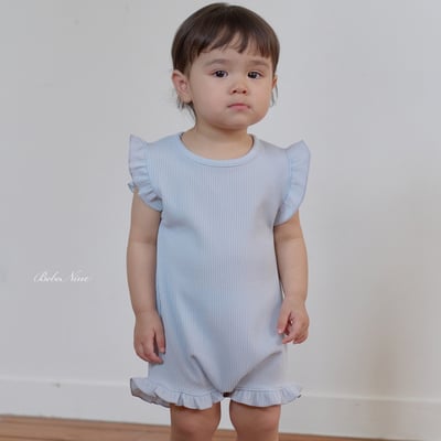 bebe nine05  (6m-24m) 3色波浪花邊無袖連身服10