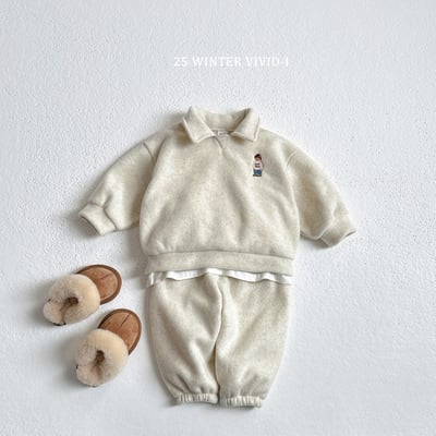 vivid92｜(78cm-125cm) 磨毛小熊休閒套裝17