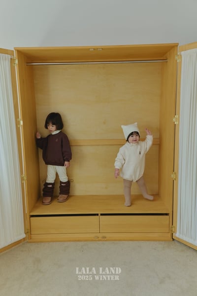 lala land09｜(60cm-83cm) 3色格蘭小熊包屁衣15