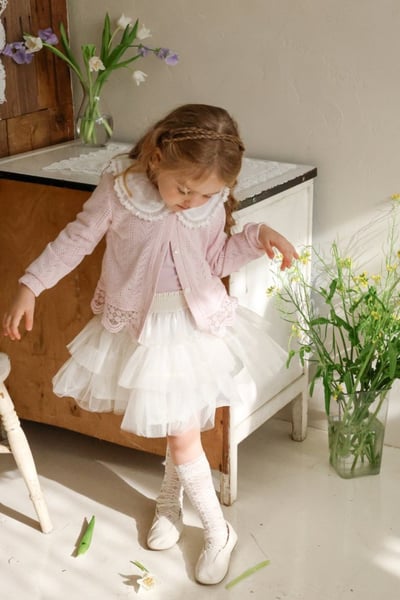 FLO43｜(75-140) 2色薄紗澎澎裙15