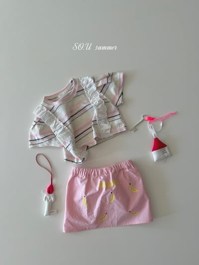 SO.U27｜(6m-4y) 條紋蕾絲花邊上衣8