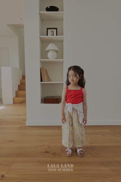 lala land70｜(75-120cm) 2色草莓格紋/碎花縮口褲5