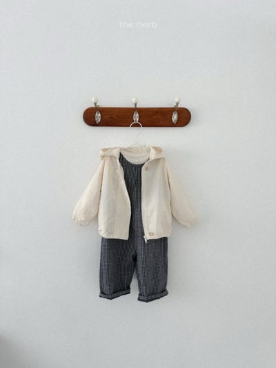 MiniRobe42｜(70-110) 無袖格紋拉鍊連身衣12