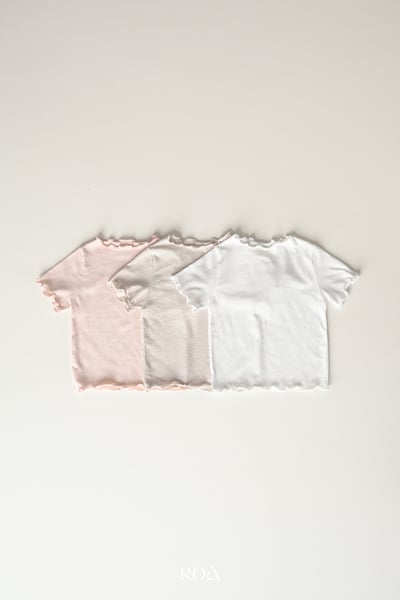 ROA27｜(6m-18m) 3色捲邊素面上衣3