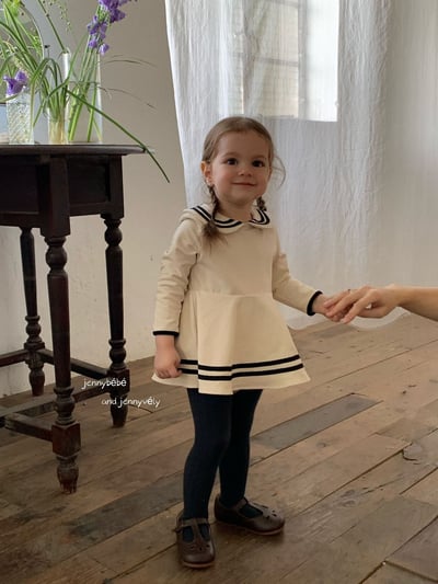 JE568｜(66-90cm) 水手領包屁衣16