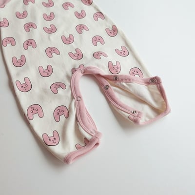 LEMONADE42｜(55cm-85cm) 2色印花連身衣含帽子8