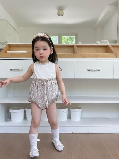 JE52｜(66-100cm) 無印花邊包屁衣/套裝20