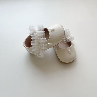 兔子珍珠蕾絲學步鞋8
