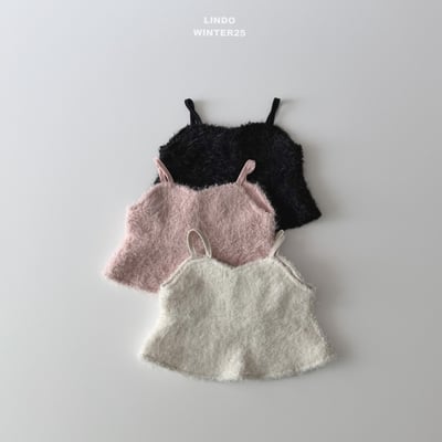 Lindo38｜(80cm-125cm) 毛毛緞帶背心3