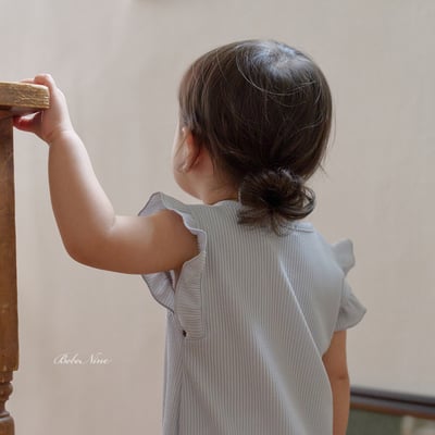 bebe nine05  (6m-24m) 3色波浪花邊無袖連身服8