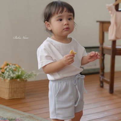 bebe nine23  (65cm-115cm) 3色抽繩口袋褲9