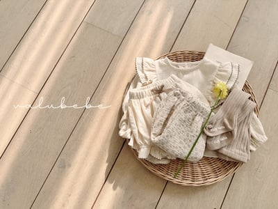 Valubebe48｜(65-90) 莓果摺邊飛袖襯衫17